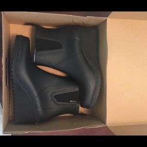 Black Wedge boots, ankle boots